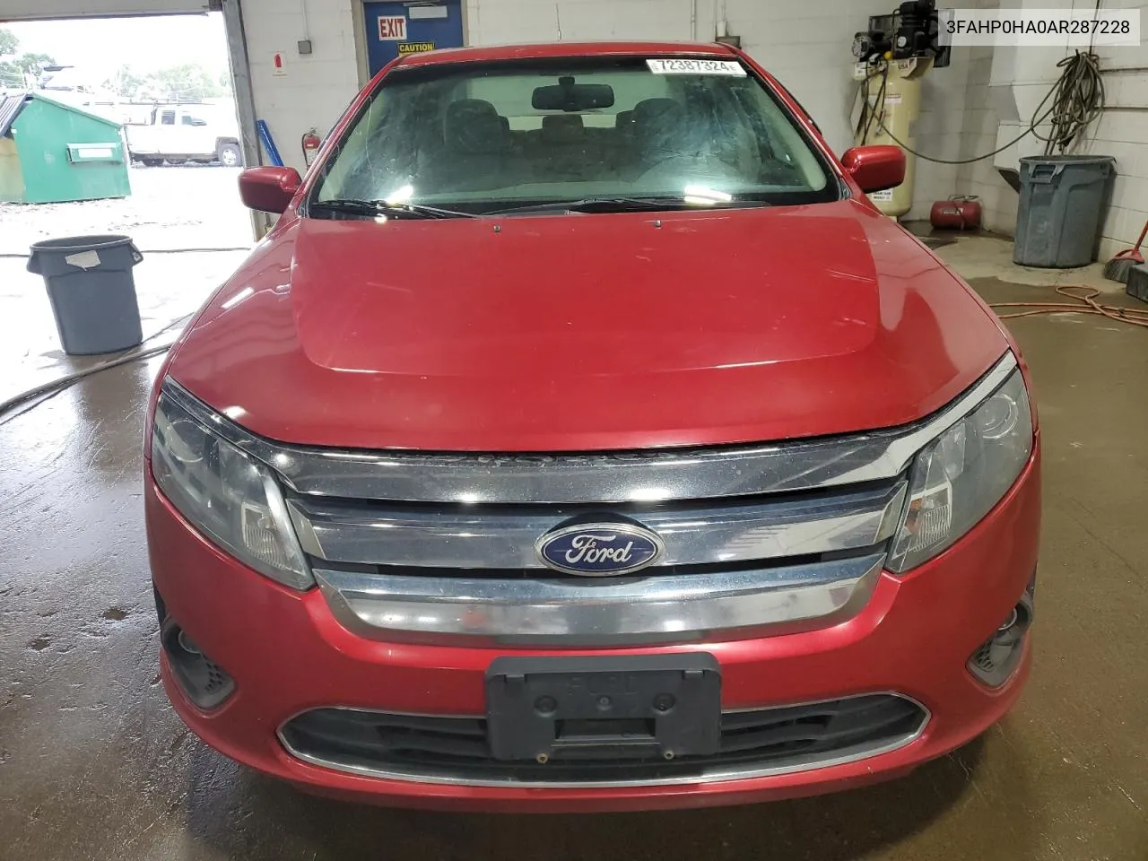 2010 Ford Fusion Se VIN: 3FAHP0HA0AR287228 Lot: 72387324