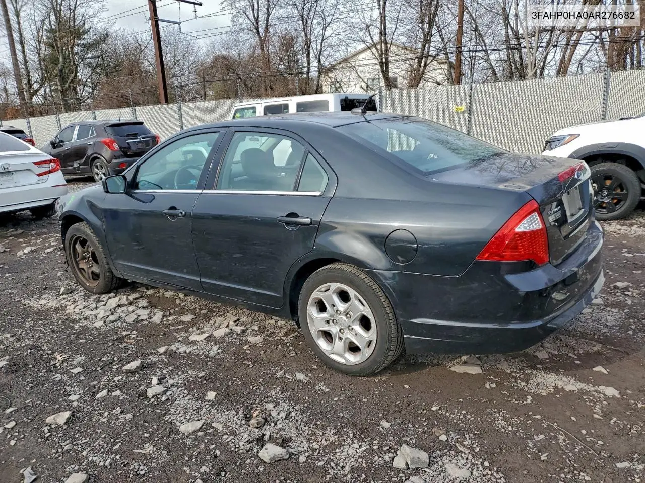 3FAHP0HA0AR276682 2010 Ford Fusion Se