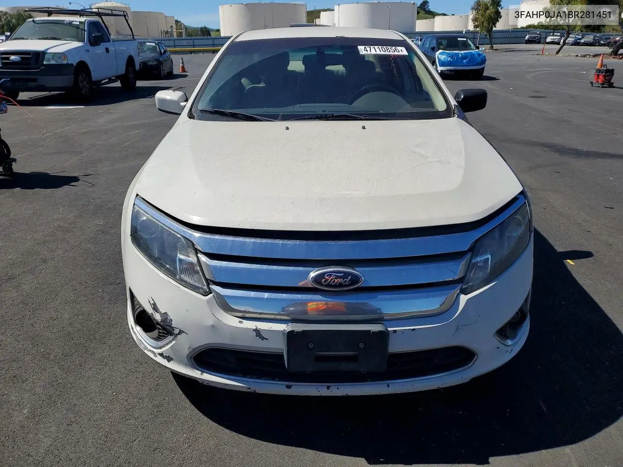 3FAHP0JA1BR281451 2011 Ford Fusion Sel