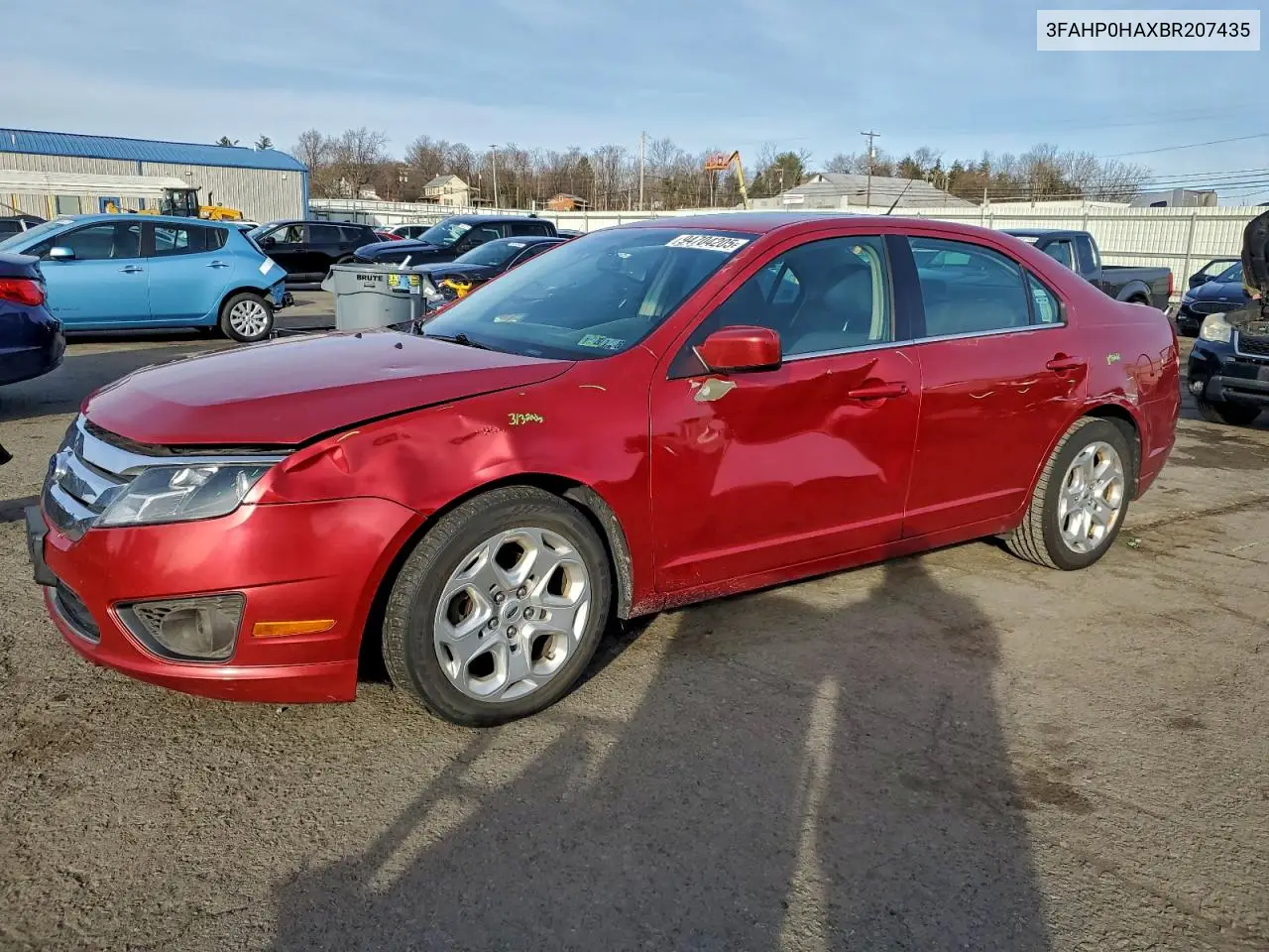 3FAHP0HAXBR207435 2011 Ford Fusion Se