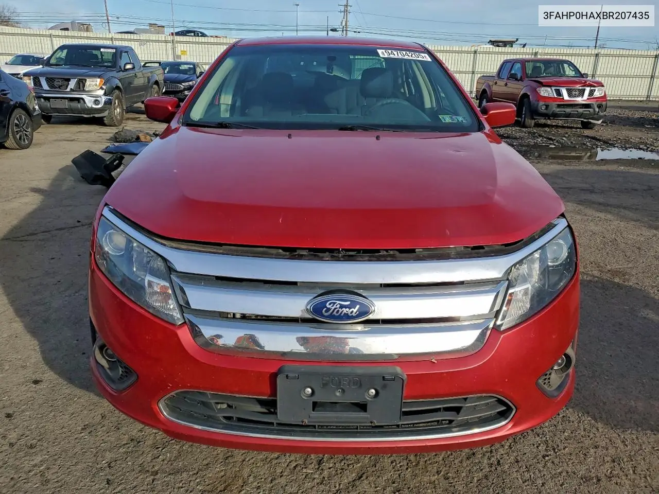 3FAHP0HAXBR207435 2011 Ford Fusion Se