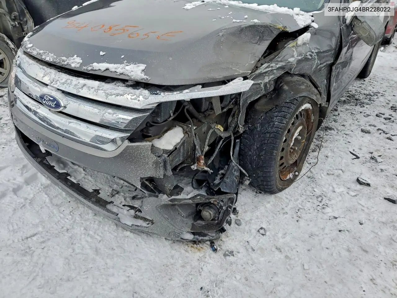 3FAHP0JG4BR228022 2011 Ford Fusion Sel