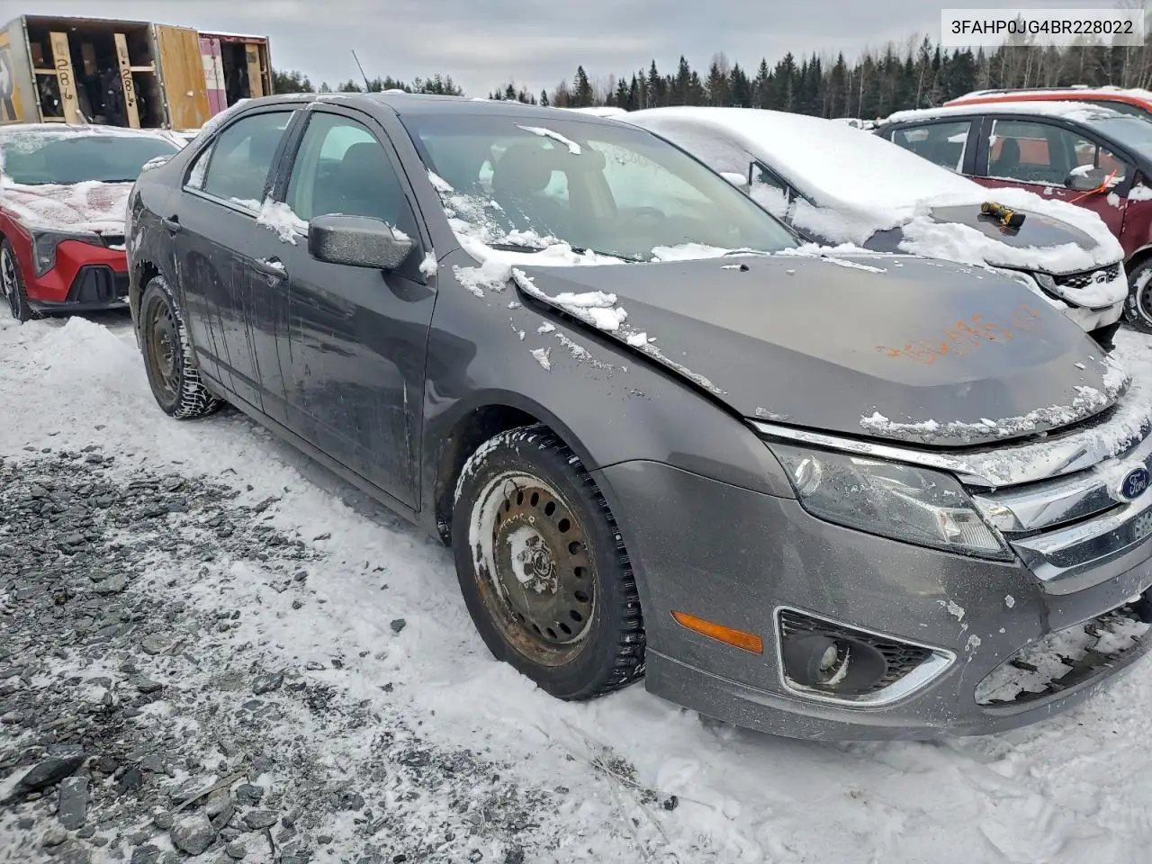 3FAHP0JG4BR228022 2011 Ford Fusion Sel