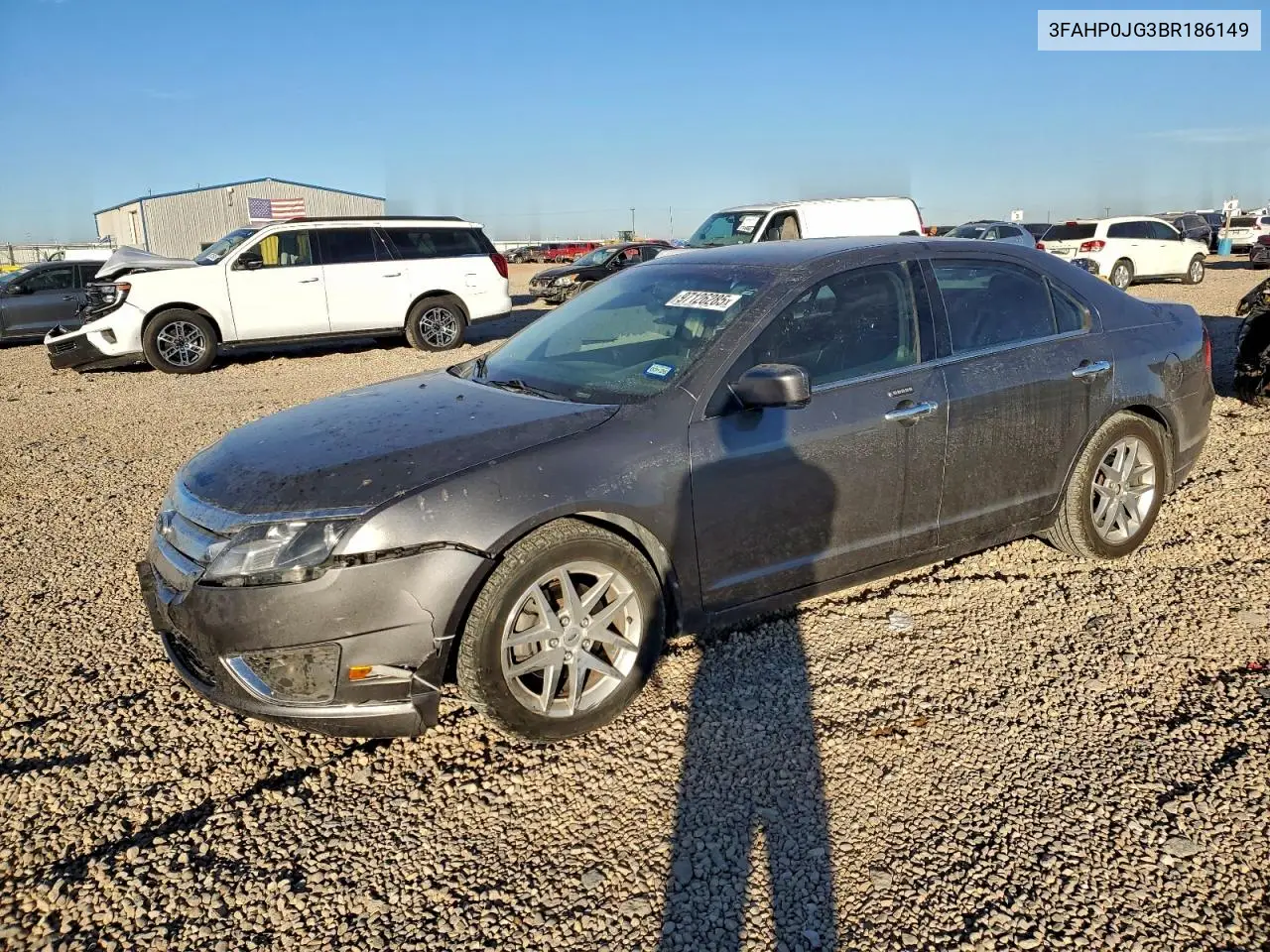 3FAHP0JG3BR186149 2011 Ford Fusion Sel