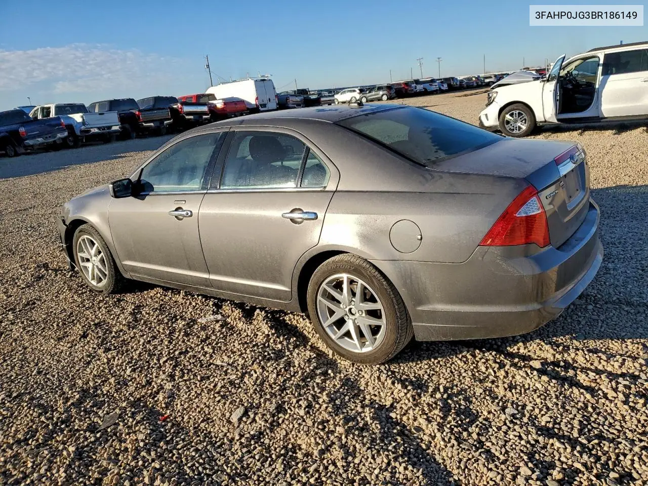 3FAHP0JG3BR186149 2011 Ford Fusion Sel