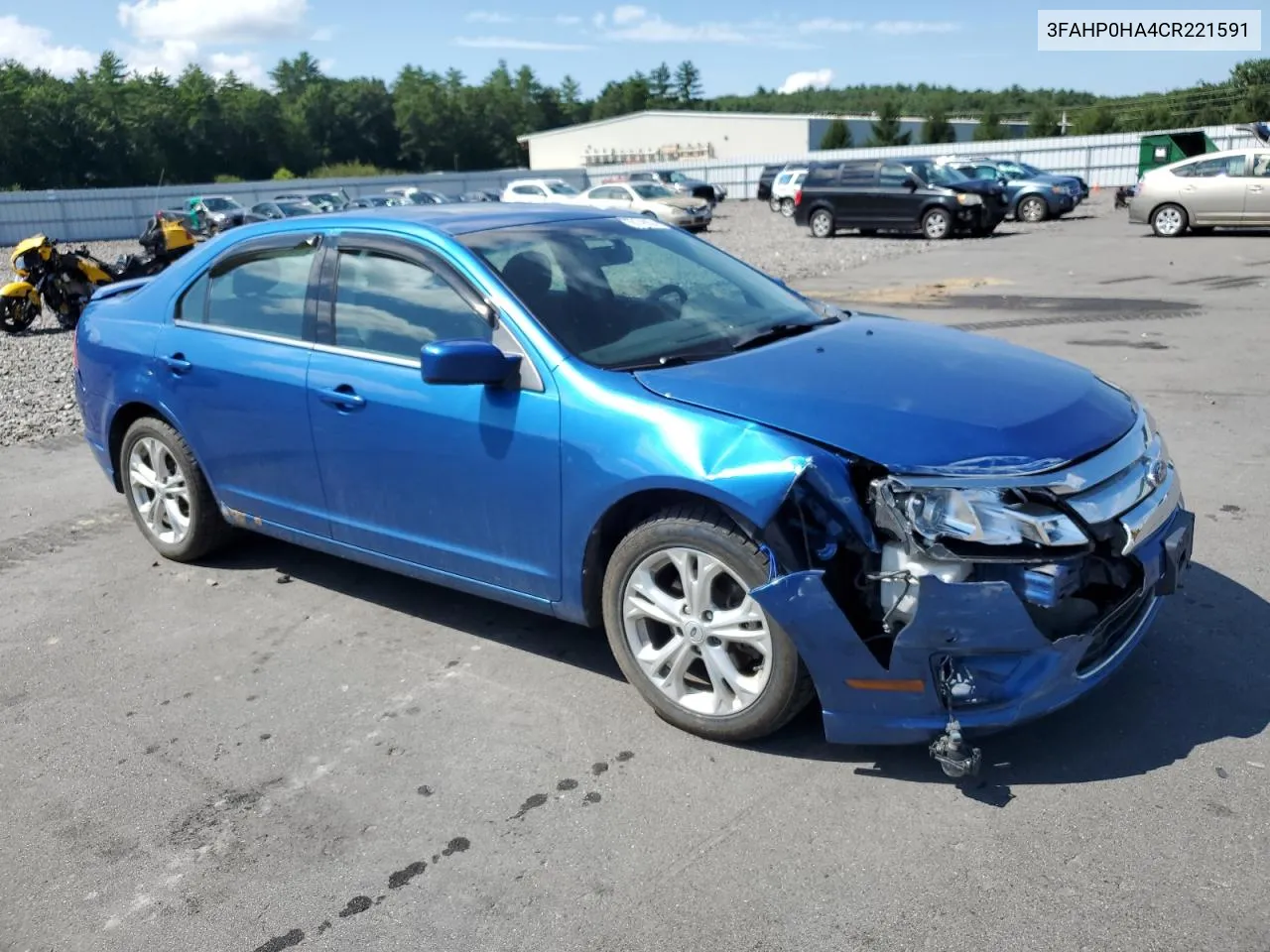 2012 Ford Fusion Se VIN: 3FAHP0HA4CR221591 Lot: 66246924