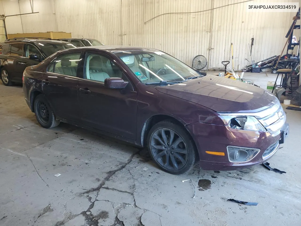 2012 Ford Fusion Sel VIN: 3FAHP0JAXCR334519 Lot: 72026494