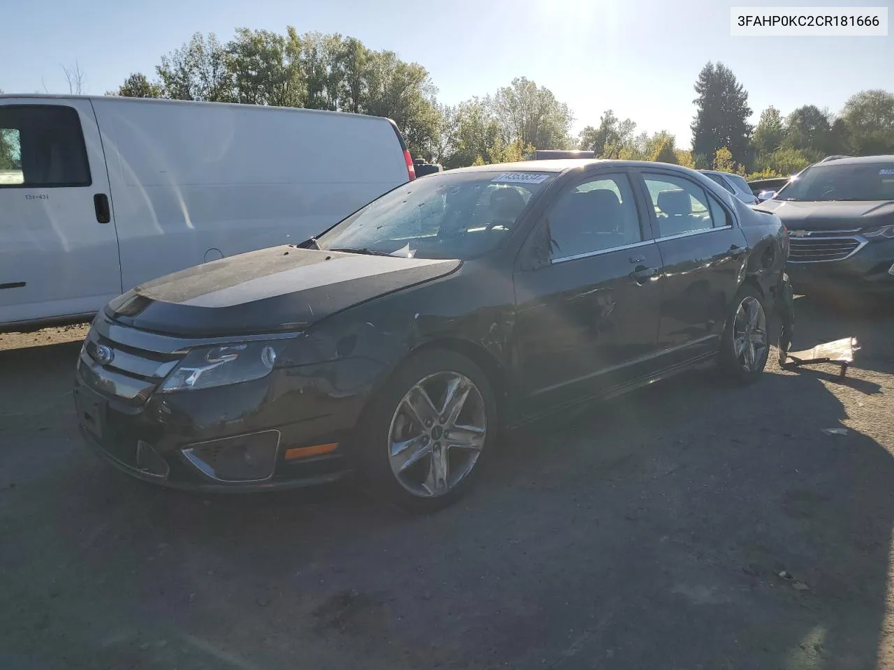 3FAHP0KC2CR181666 2012 Ford Fusion Sport