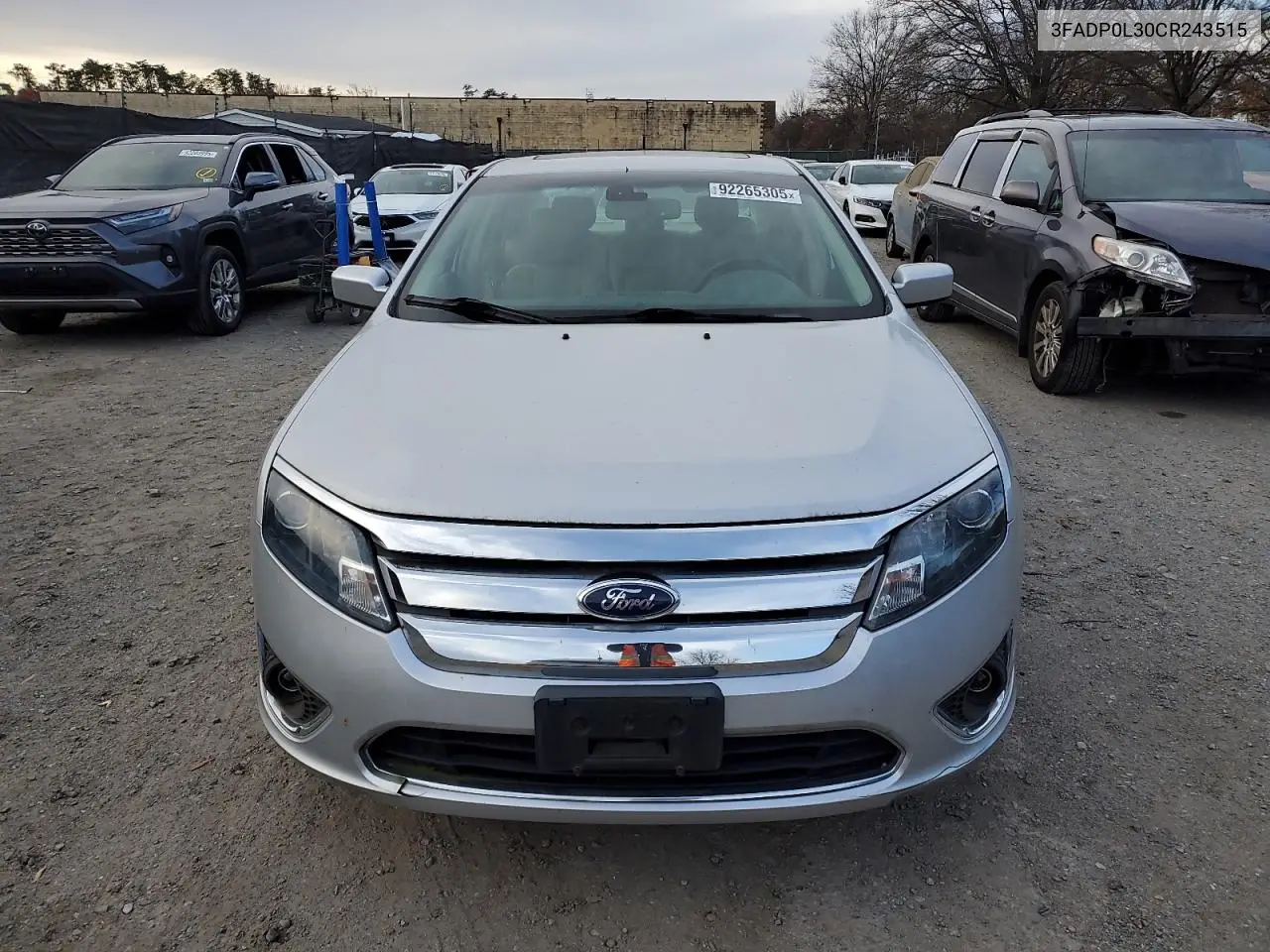 3FADP0L30CR243515 2012 Ford Fusion Hybrid