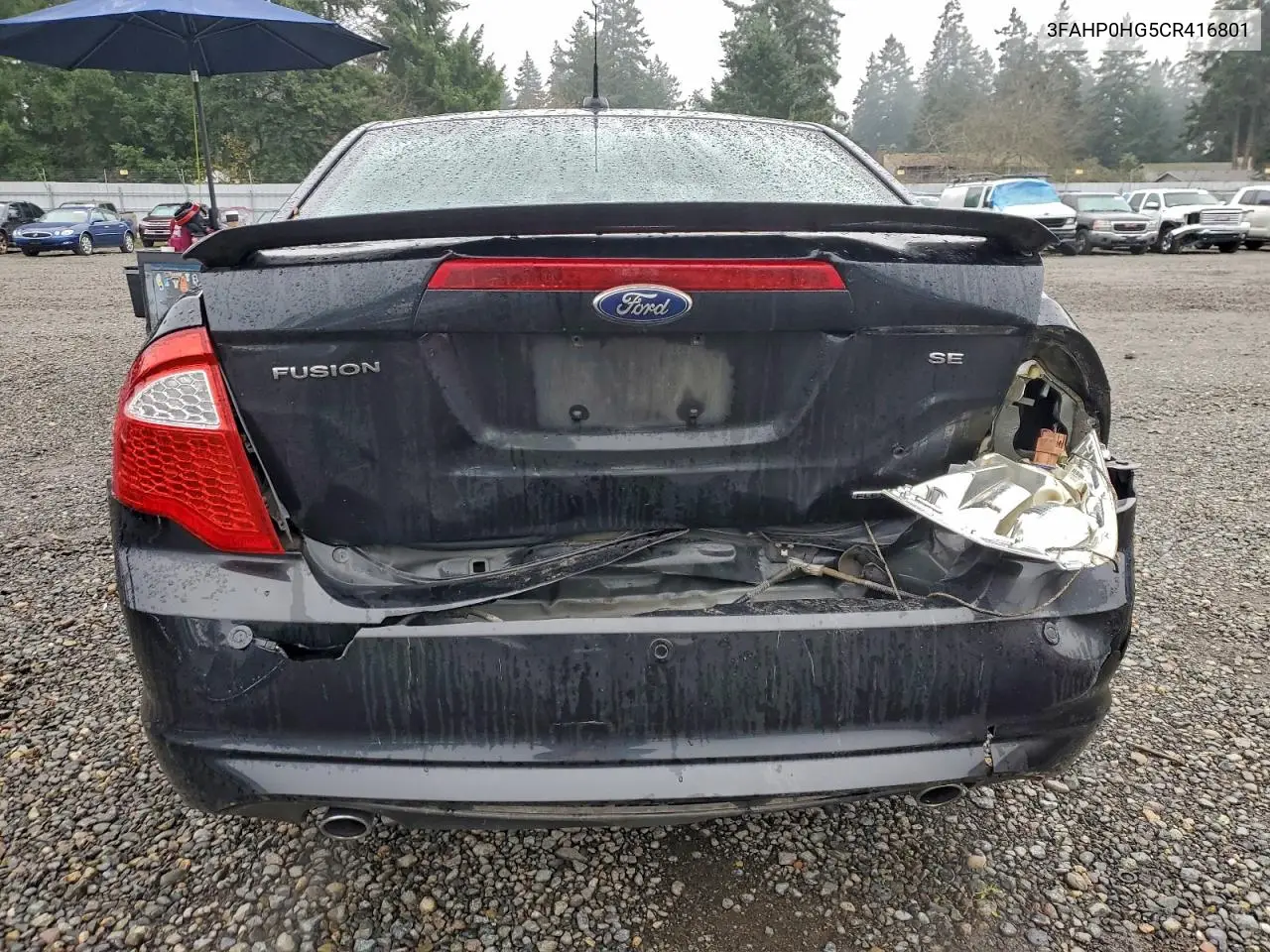 3FAHP0HG5CR416801 2012 Ford Fusion Se