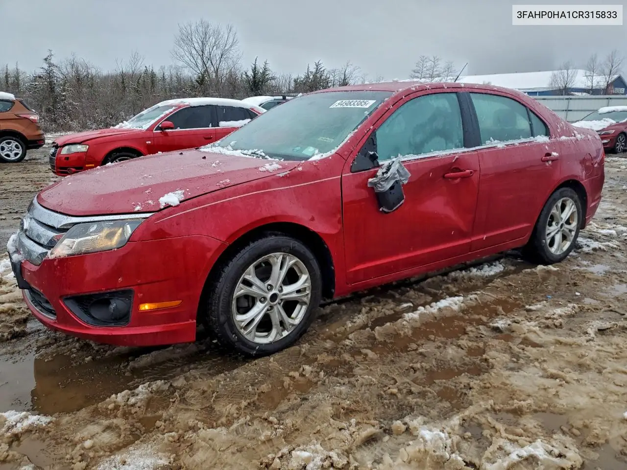 3FAHP0HA1CR315833 2012 Ford Fusion Se