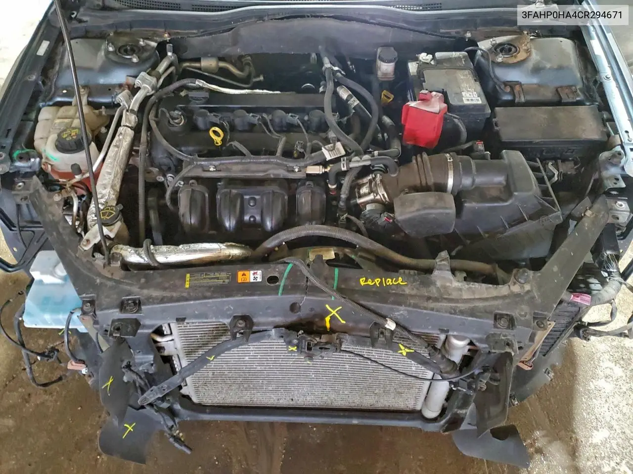 3FAHP0HA4CR294671 2012 Ford Fusion Se