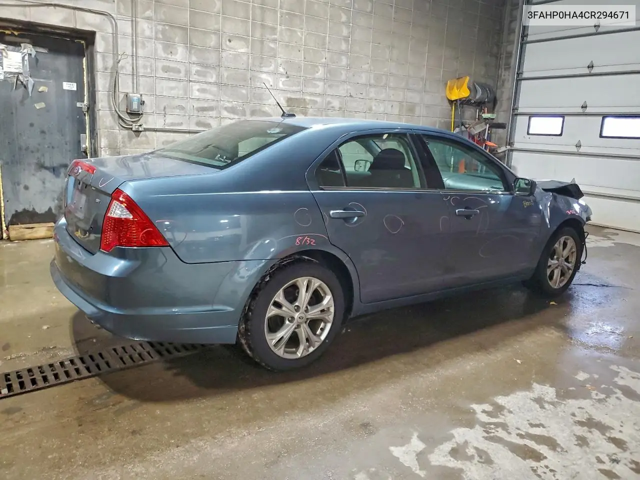 3FAHP0HA4CR294671 2012 Ford Fusion Se