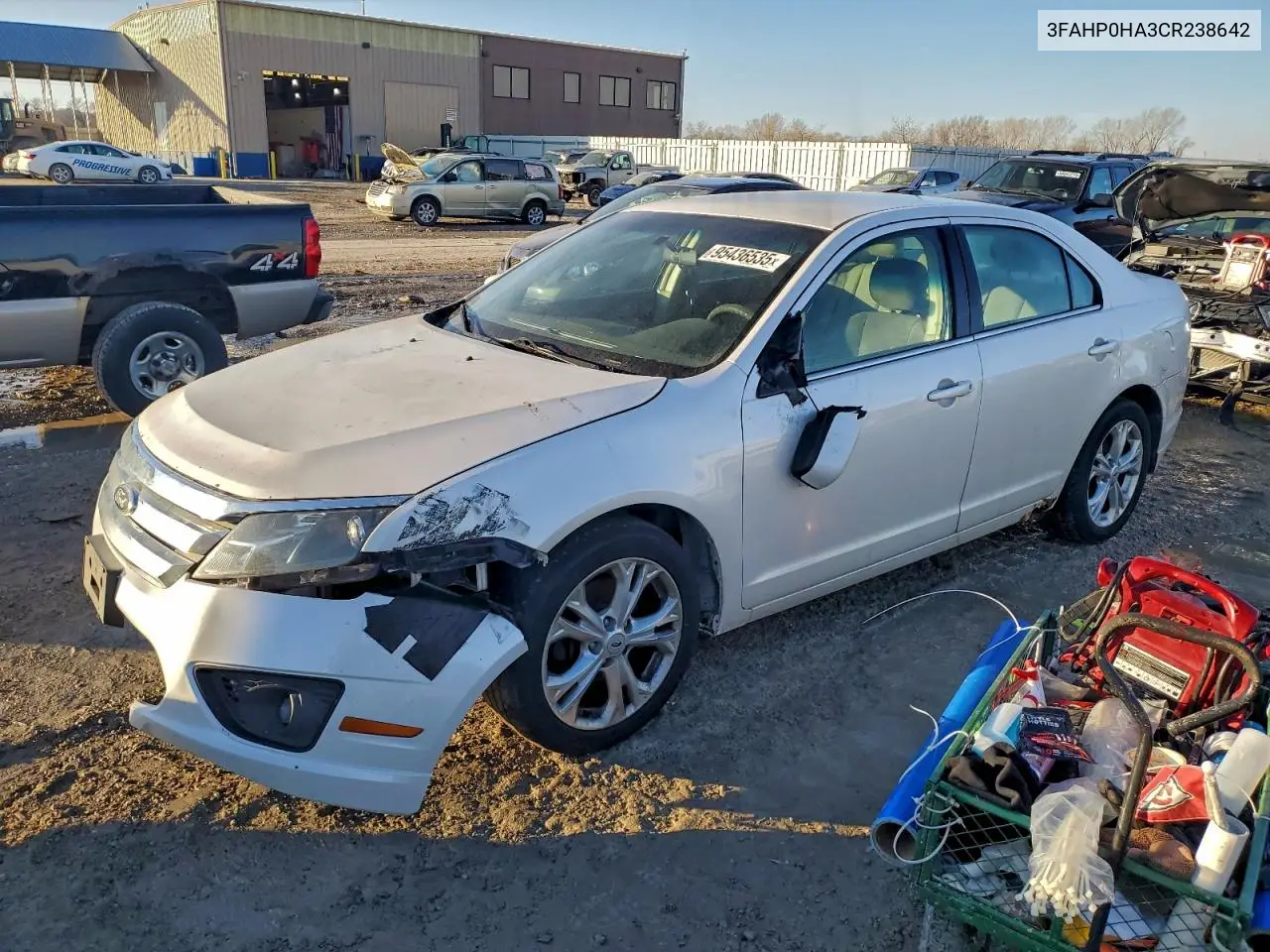 3FAHP0HA3CR238642 2012 Ford Fusion Se