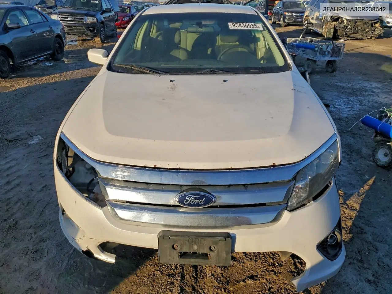 3FAHP0HA3CR238642 2012 Ford Fusion Se