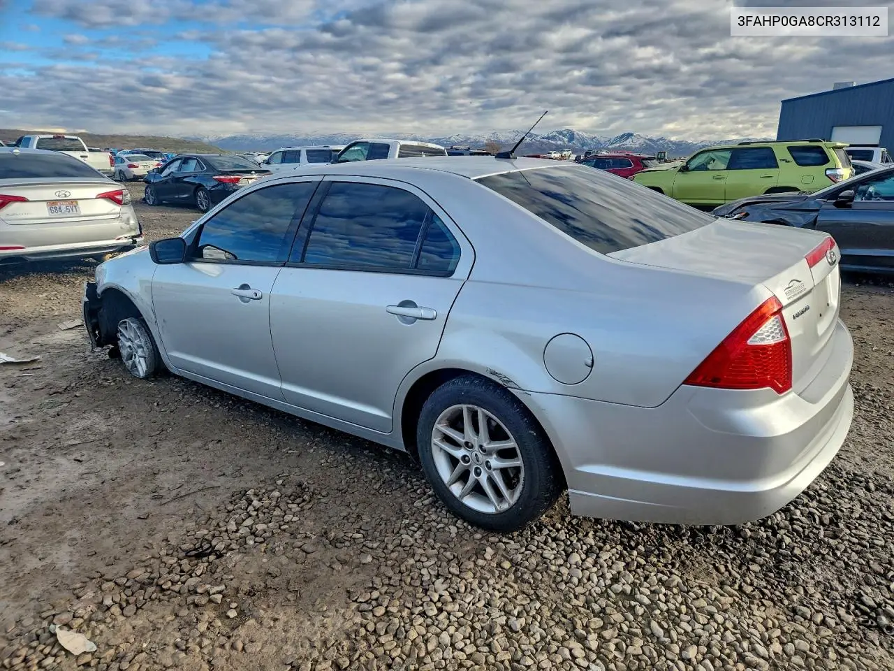 3FAHP0GA8CR313112 2012 Ford Fusion S