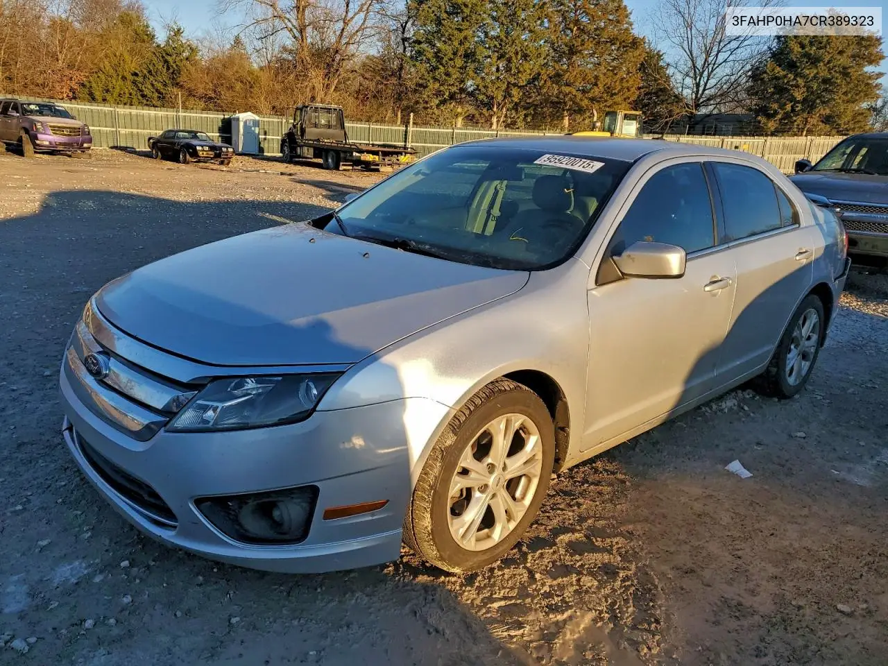 3FAHP0HA7CR389323 2012 Ford Fusion Se
