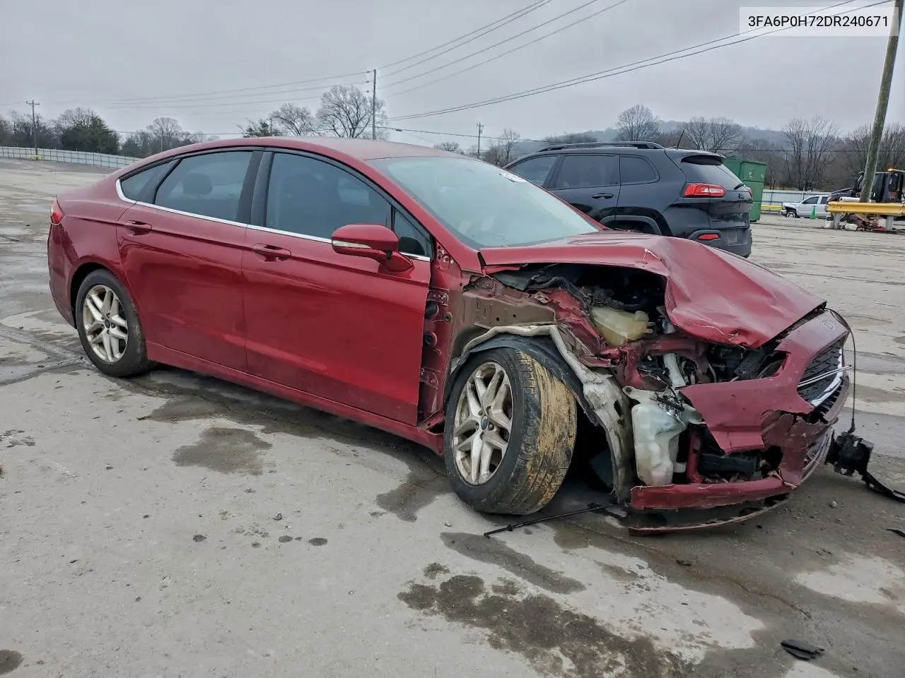 3FA6P0H72DR240671 2013 Ford Fusion Se
