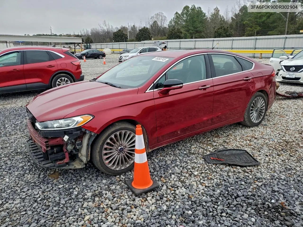 3FA6P0K90DR302904 2013 Ford Fusion Titanium