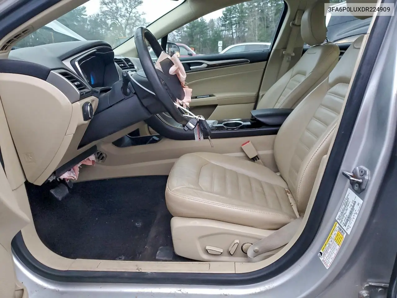 3FA6P0LUXDR224909 2013 Ford Fusion Se Hybrid