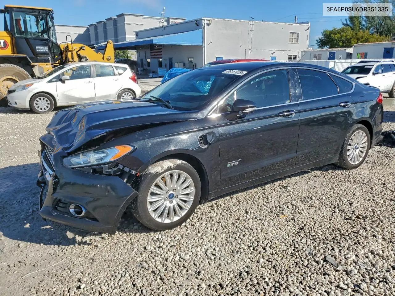 3FA6P0SU6DR351335 2013 Ford Fusion Titanium Phev