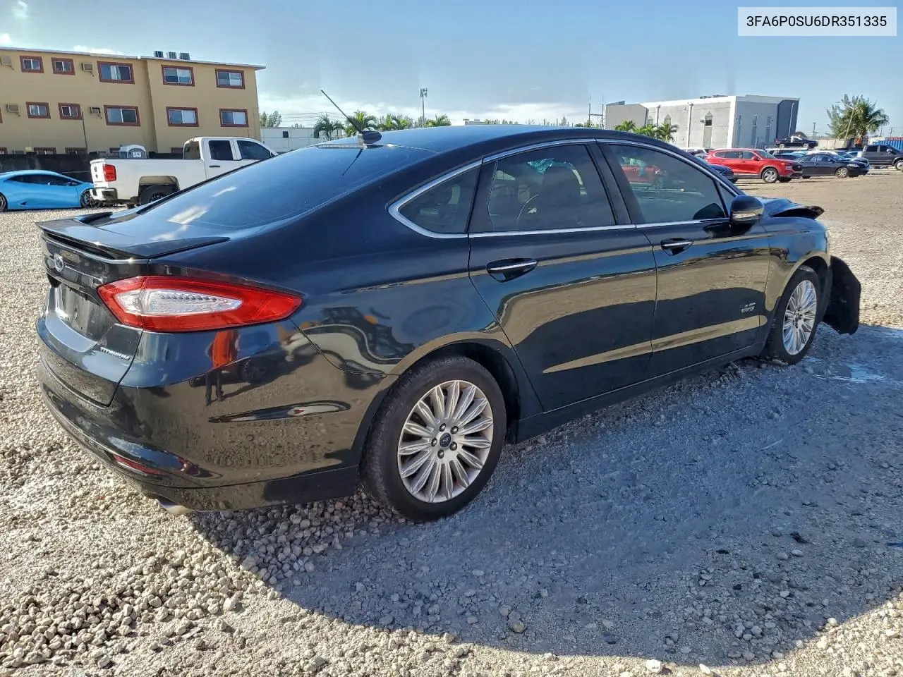 3FA6P0SU6DR351335 2013 Ford Fusion Titanium Phev