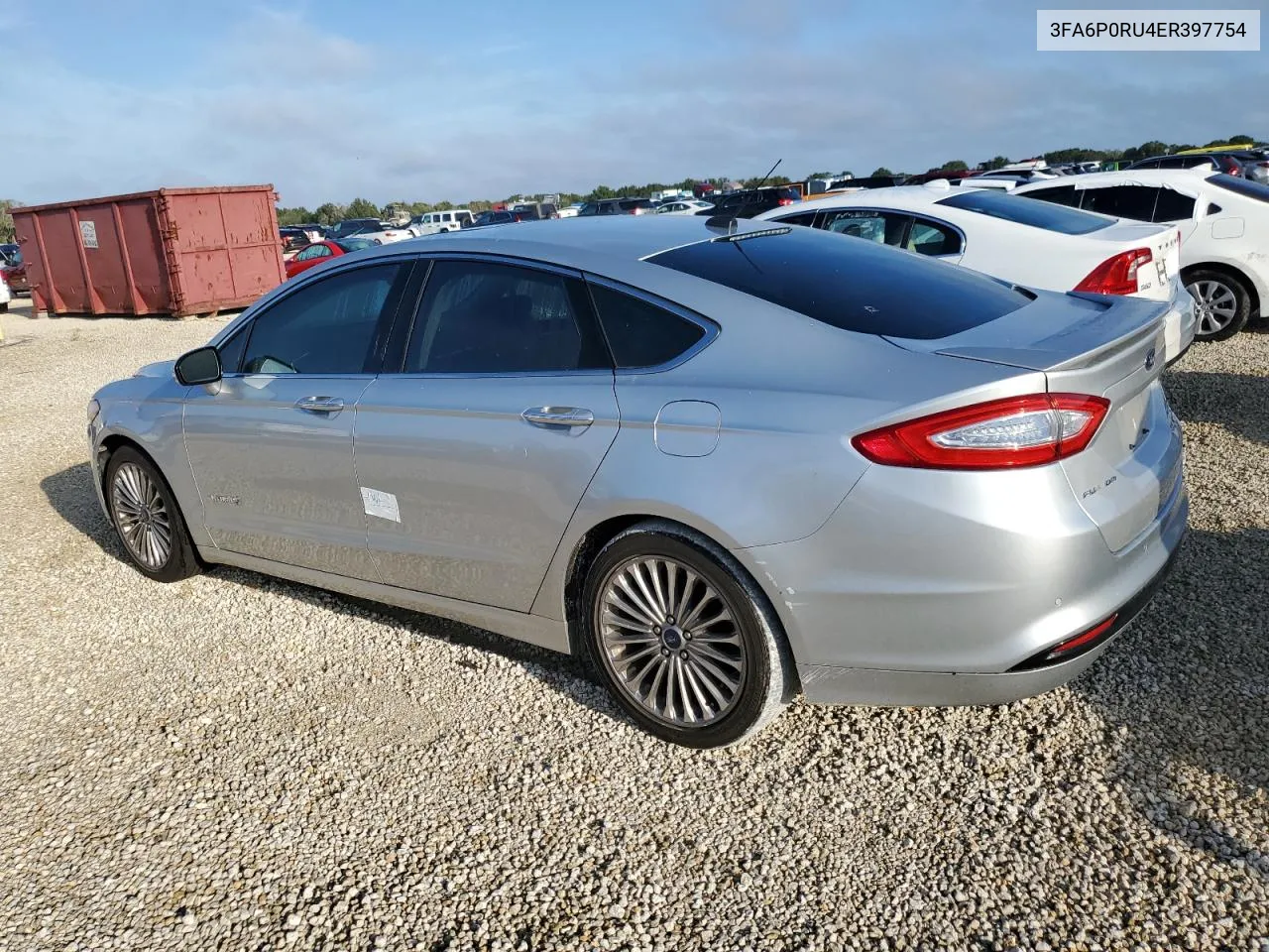 3FA6P0RU4ER397754 2014 Ford Fusion Titanium Hev