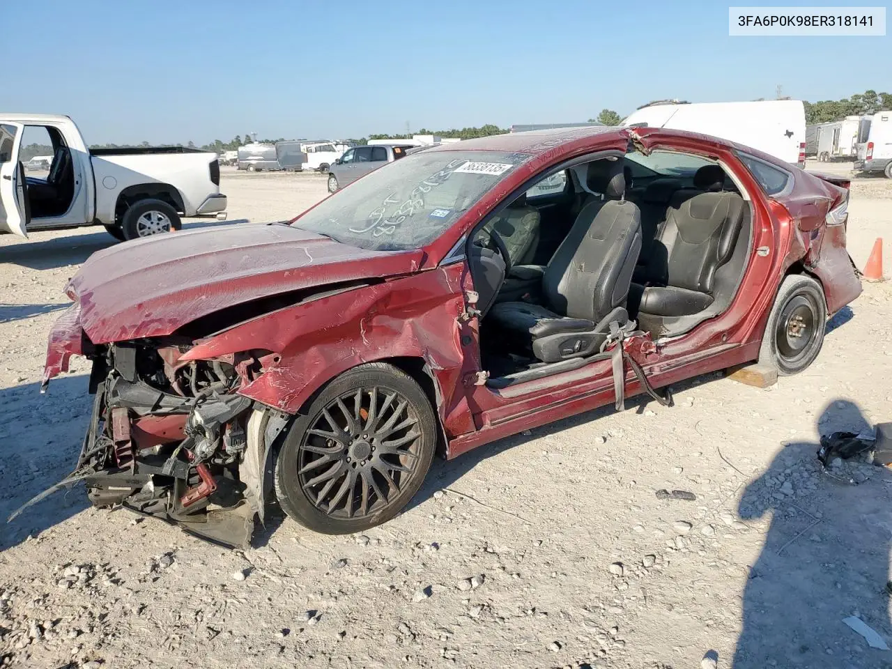 3FA6P0K98ER318141 2014 Ford Fusion Titanium