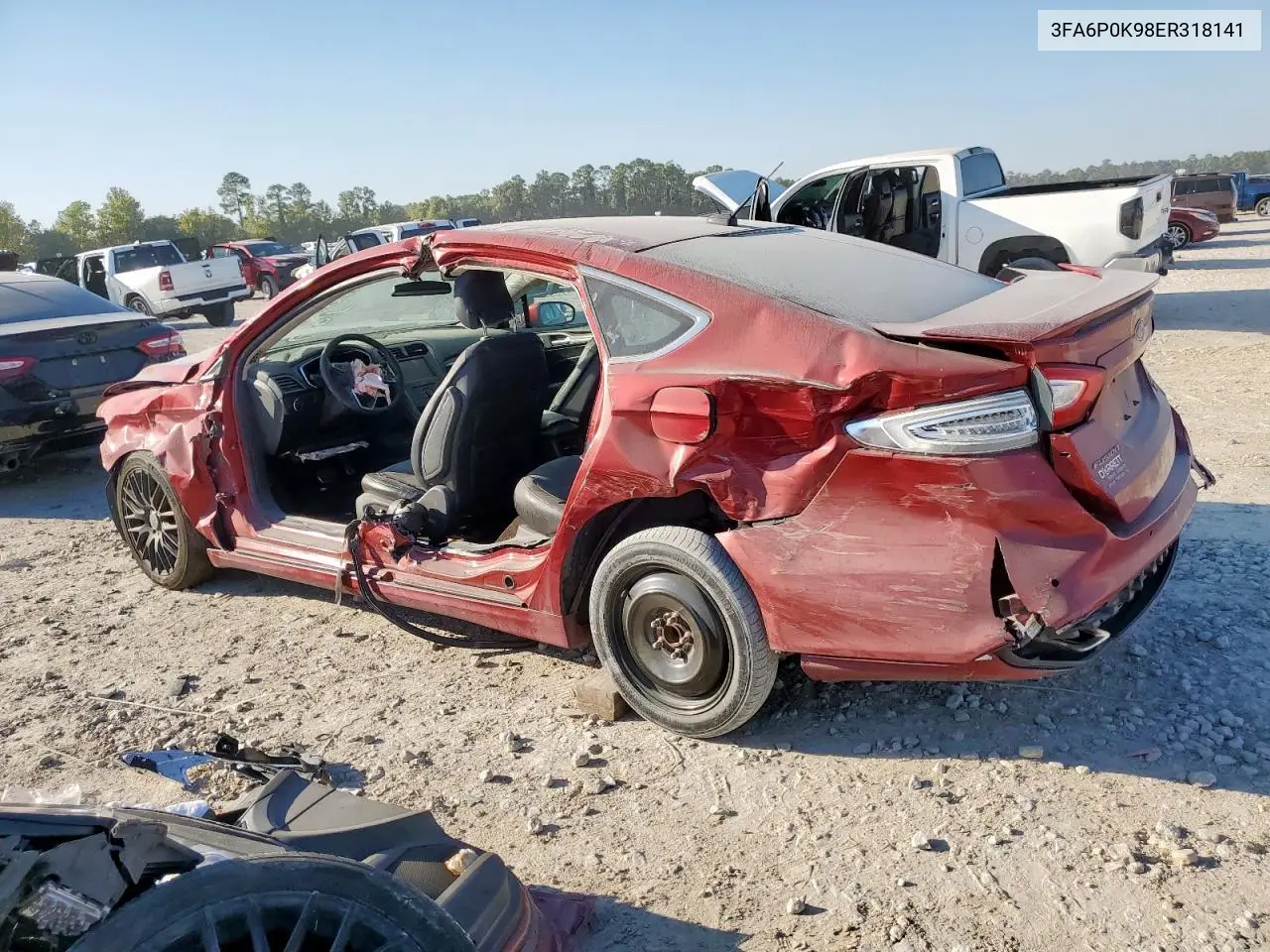 3FA6P0K98ER318141 2014 Ford Fusion Titanium