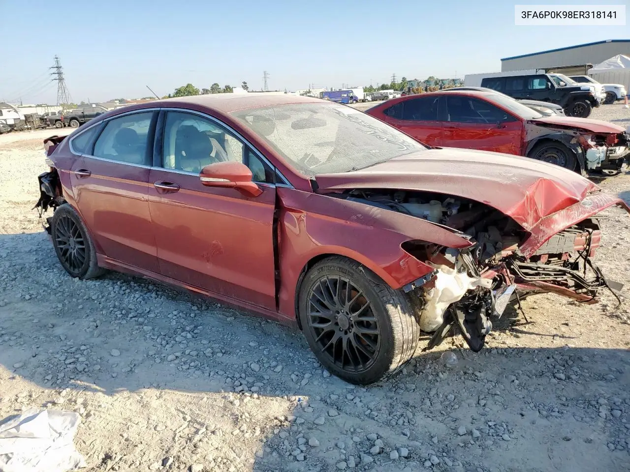 3FA6P0K98ER318141 2014 Ford Fusion Titanium