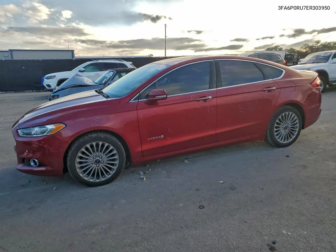 3FA6P0RU7ER303950 2014 Ford Fusion Titanium Hev