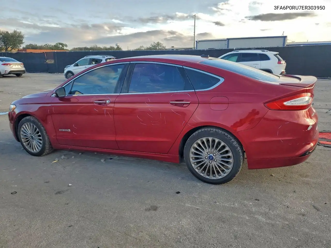3FA6P0RU7ER303950 2014 Ford Fusion Titanium Hev
