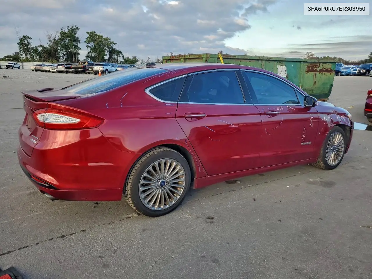 3FA6P0RU7ER303950 2014 Ford Fusion Titanium Hev