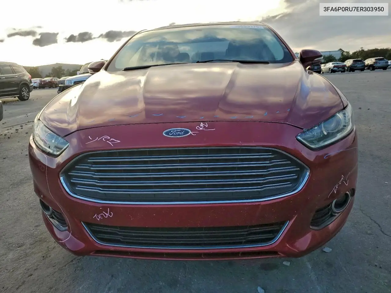3FA6P0RU7ER303950 2014 Ford Fusion Titanium Hev