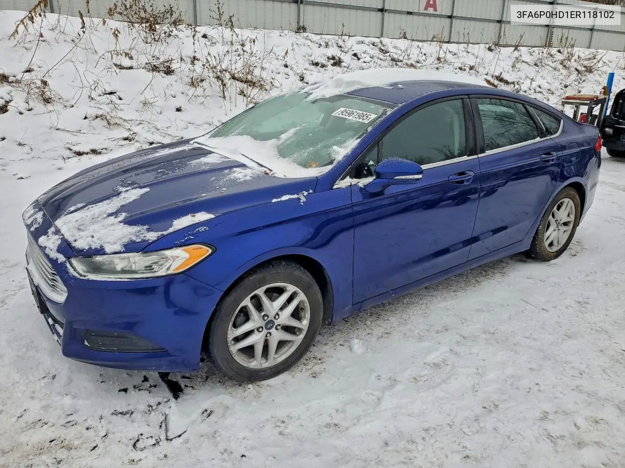 3FA6P0HD1ER118102 2014 Ford Fusion Se
