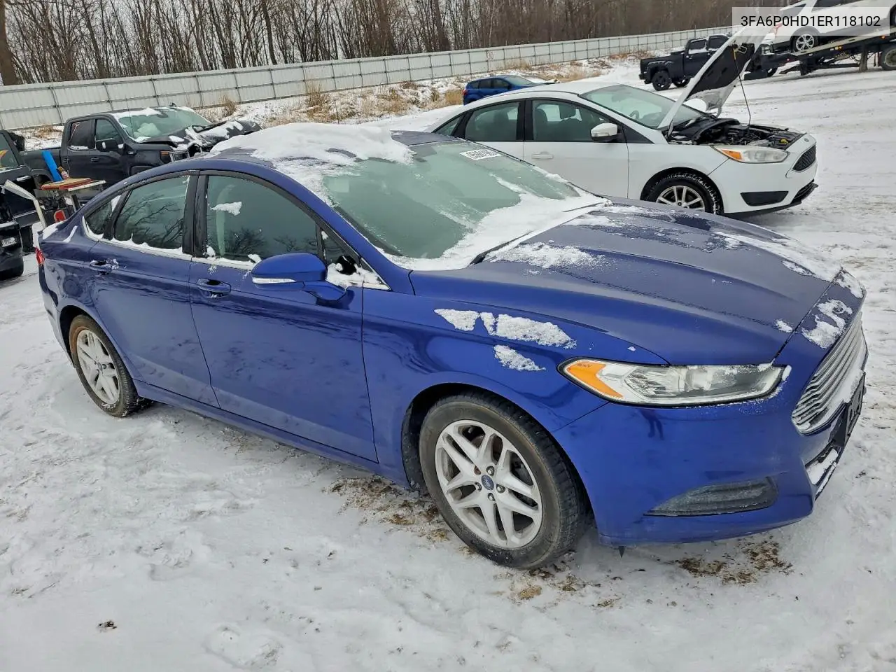 3FA6P0HD1ER118102 2014 Ford Fusion Se