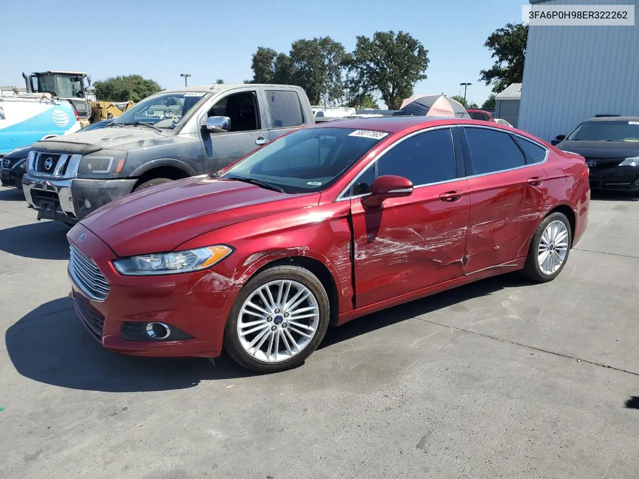 3FA6P0H98ER322262 2014 Ford Fusion Se