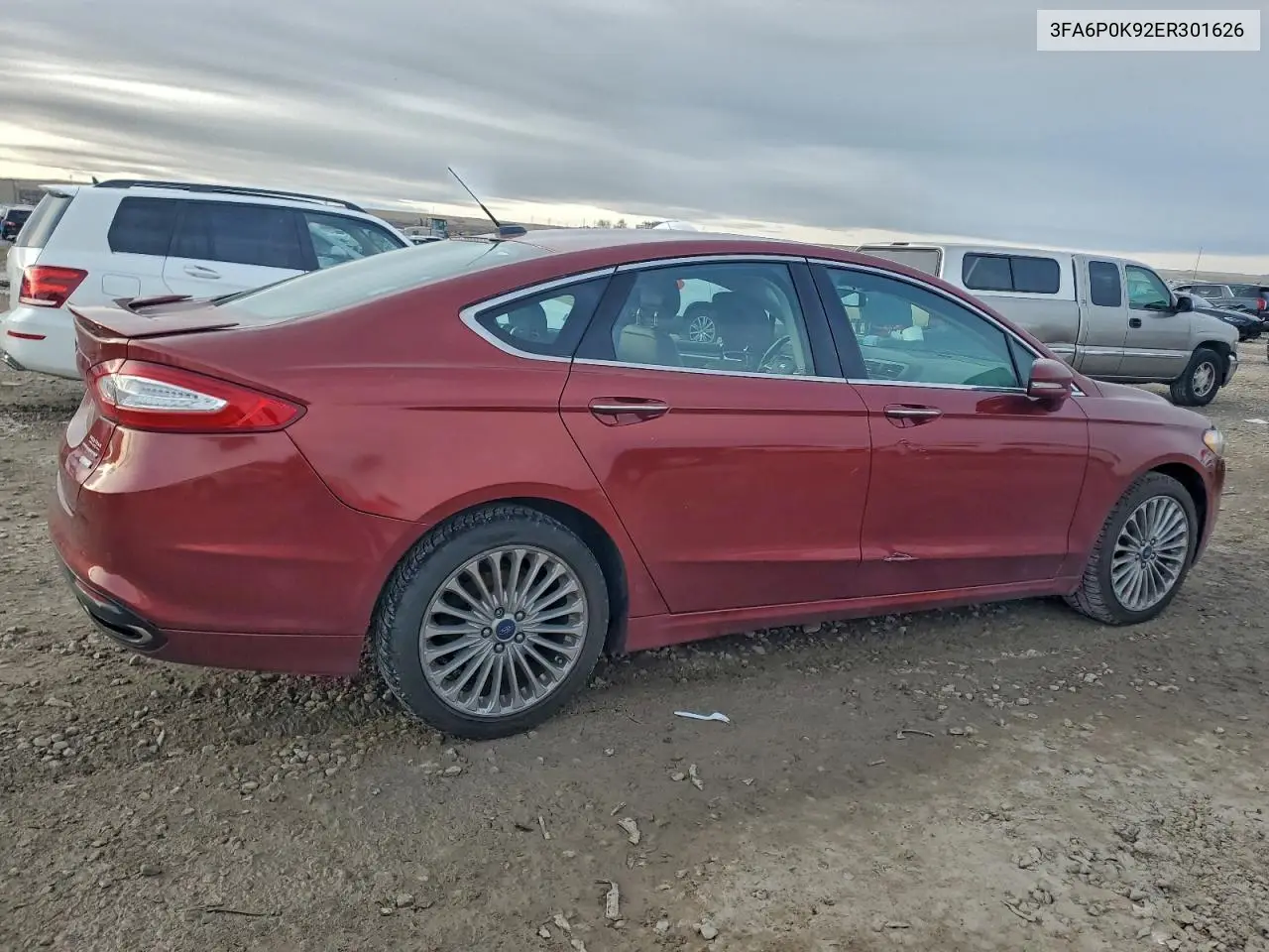 3FA6P0K92ER301626 2014 Ford Fusion Titanium