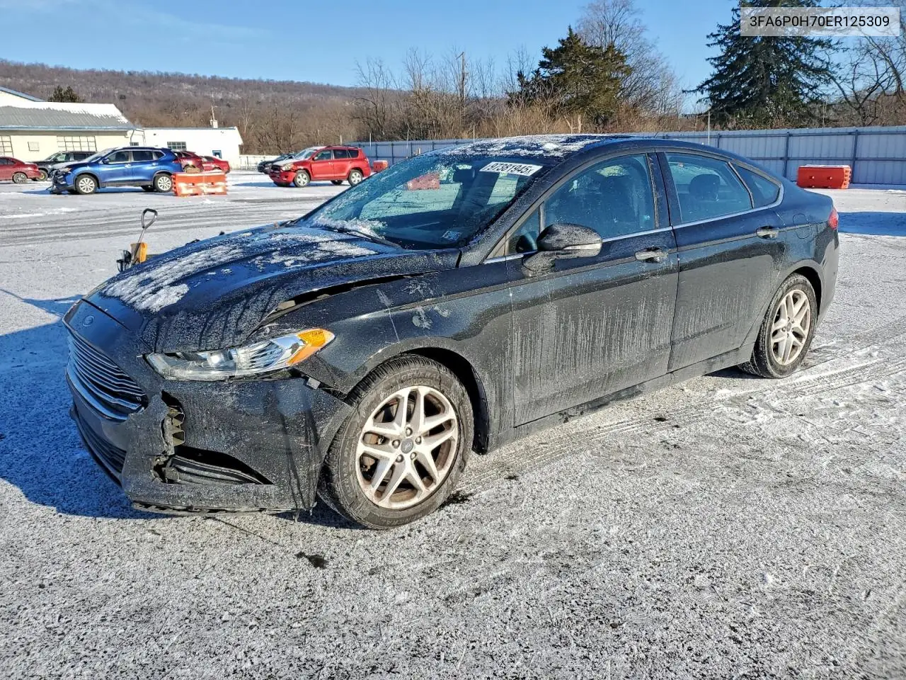 3FA6P0H70ER125309 2014 Ford Fusion Se