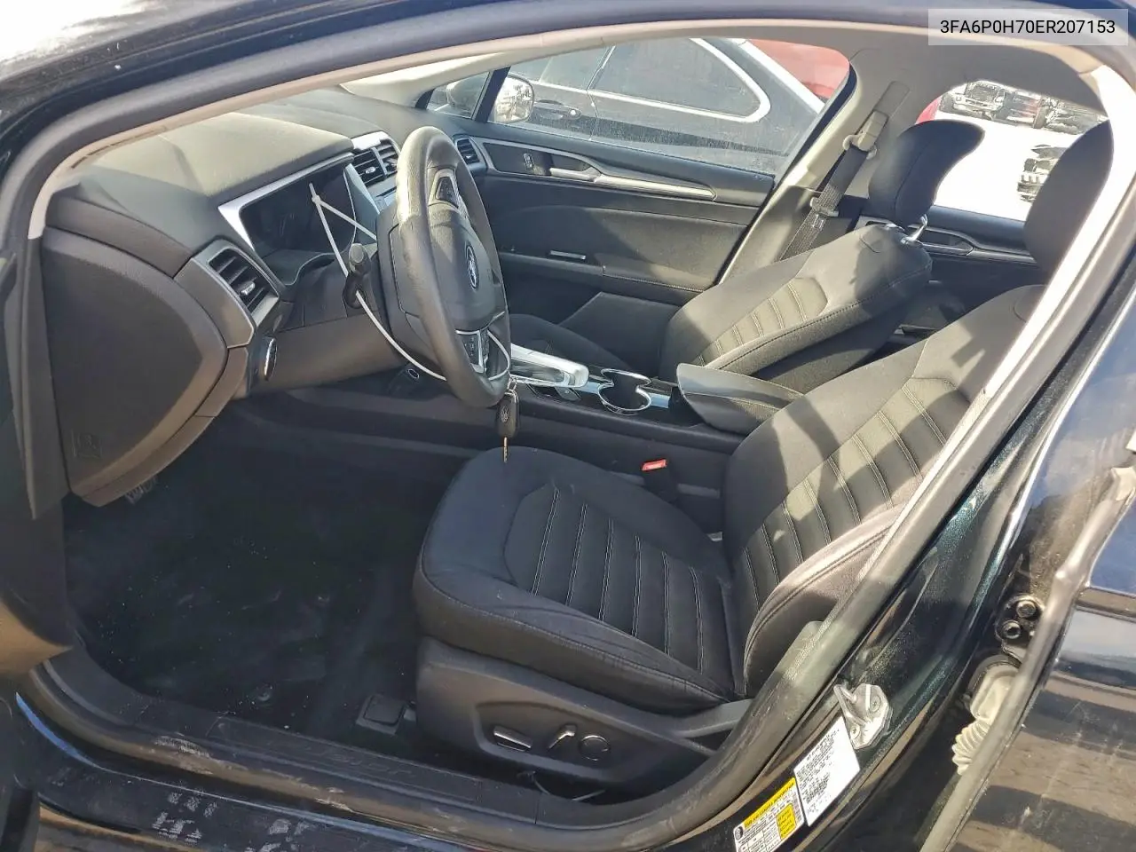 3FA6P0H70ER207153 2014 Ford Fusion Se