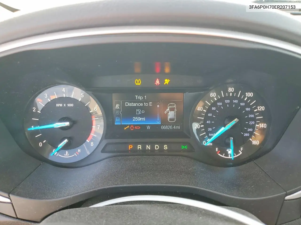 3FA6P0H70ER207153 2014 Ford Fusion Se