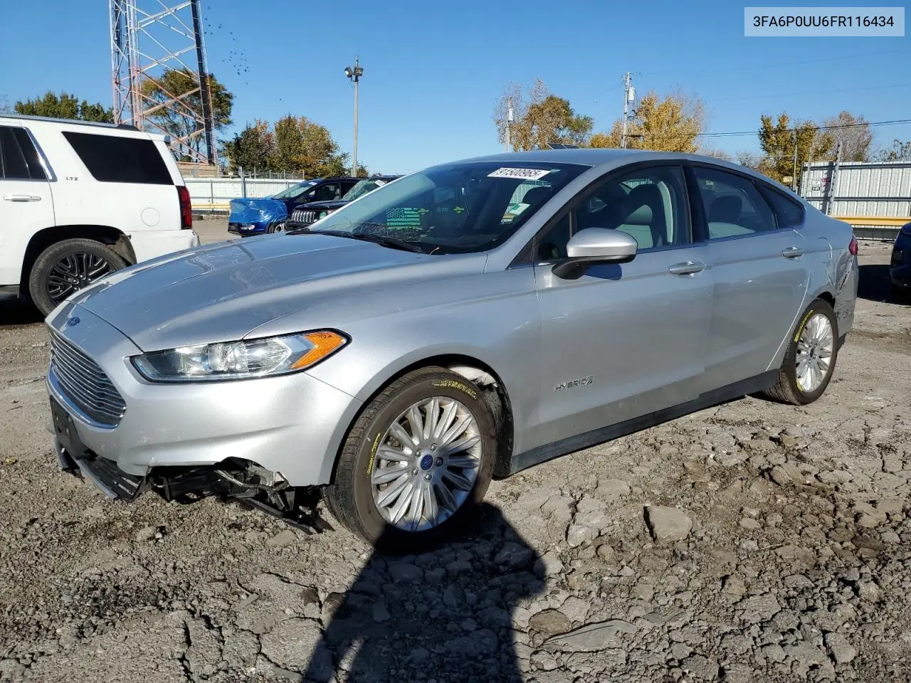 3FA6P0UU6FR116434 2015 Ford Fusion S Hybrid