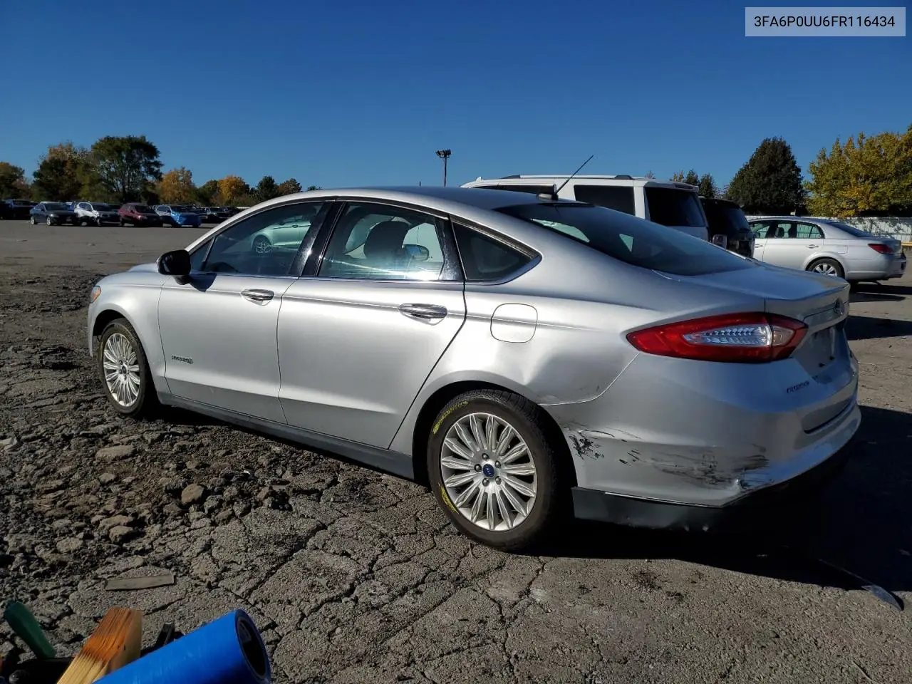 3FA6P0UU6FR116434 2015 Ford Fusion S Hybrid