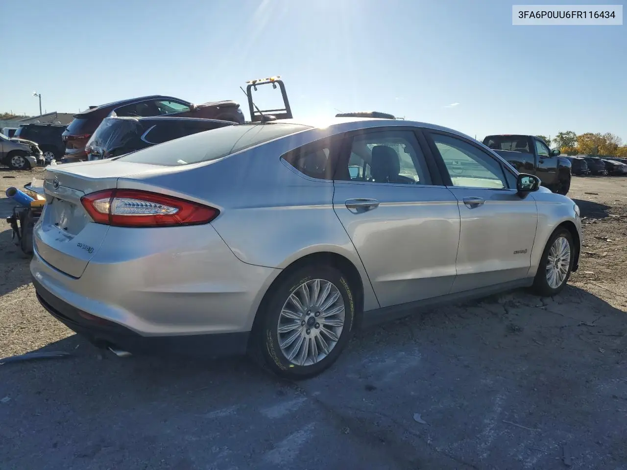 3FA6P0UU6FR116434 2015 Ford Fusion S Hybrid