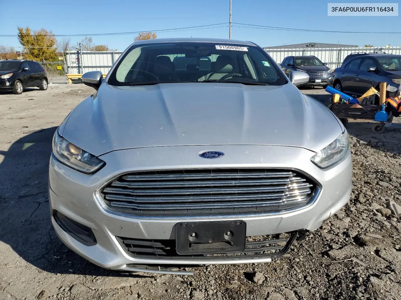 3FA6P0UU6FR116434 2015 Ford Fusion S Hybrid
