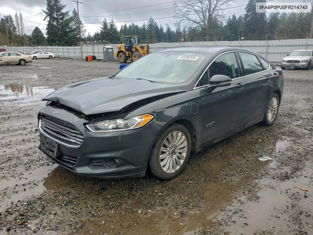 3FA6P0PU0FR214743 2015 Ford Fusion Se Phev
