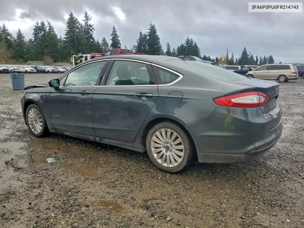 3FA6P0PU0FR214743 2015 Ford Fusion Se Phev