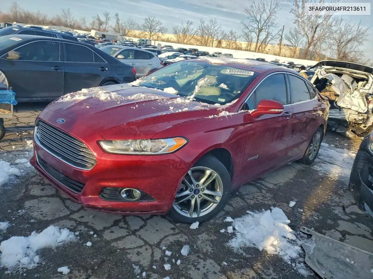 3FA6P0RU4FR213611 2015 Ford Fusion Titanium Hev