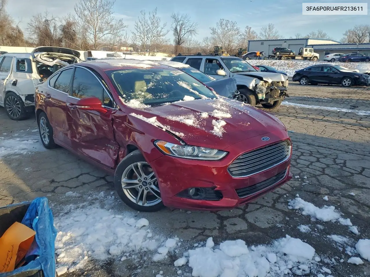3FA6P0RU4FR213611 2015 Ford Fusion Titanium Hev