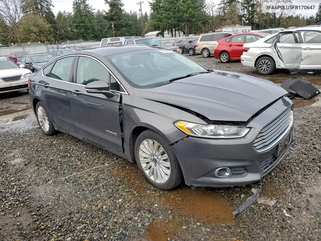3FA6P0LU5FR170647 2015 Ford Fusion Se Hybrid